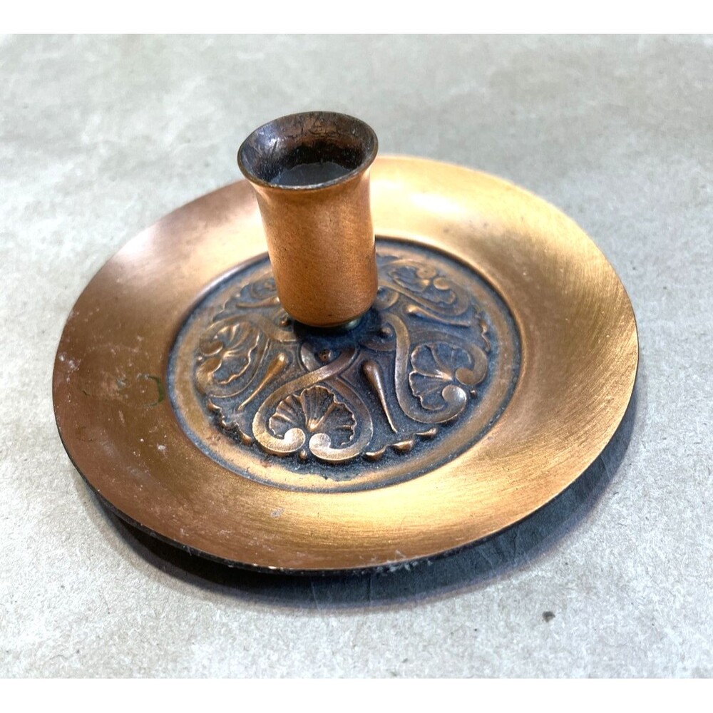 Mis Century Mini Candle Holder Copper Tone